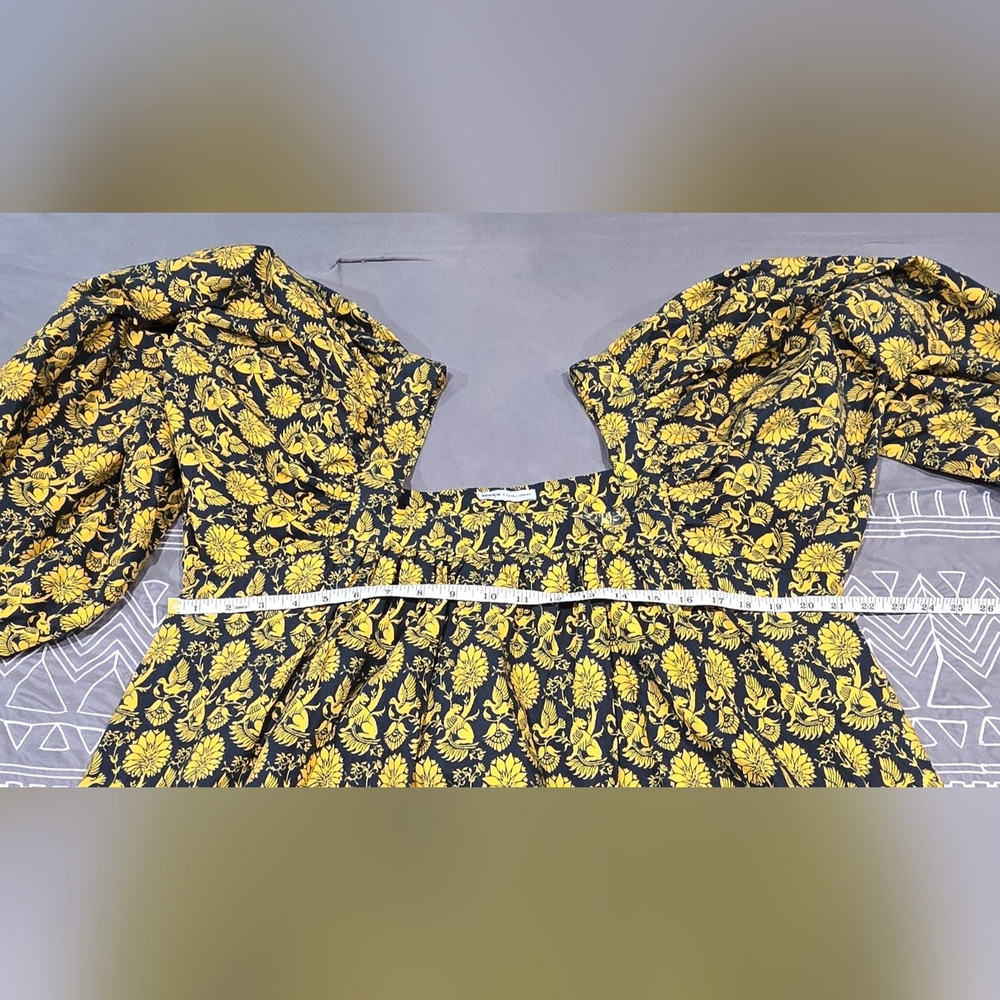 Batsheva X Laura Ashley Beaumaris Dress In Camelot Size 10 - Picture 6 of 8